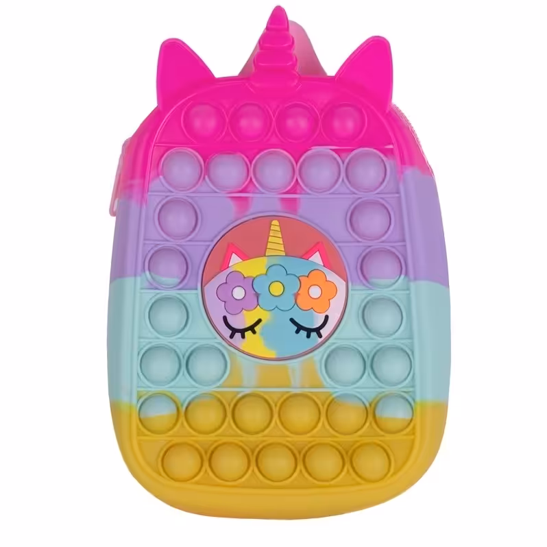 کیف رودوشی دخترانه مدل اسب پاپیت اسی یونیکورن چراغدار چند رنگ