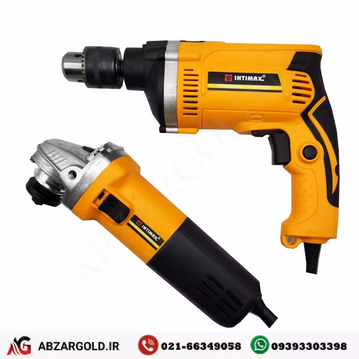 مجموعه دو عددی دریل و مینی فرز اولترا صنعتی اینتیمکس مدل 090
