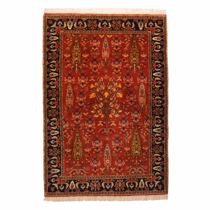 فرش دستباف سه متری طرح باغ بهشت کد 4010801