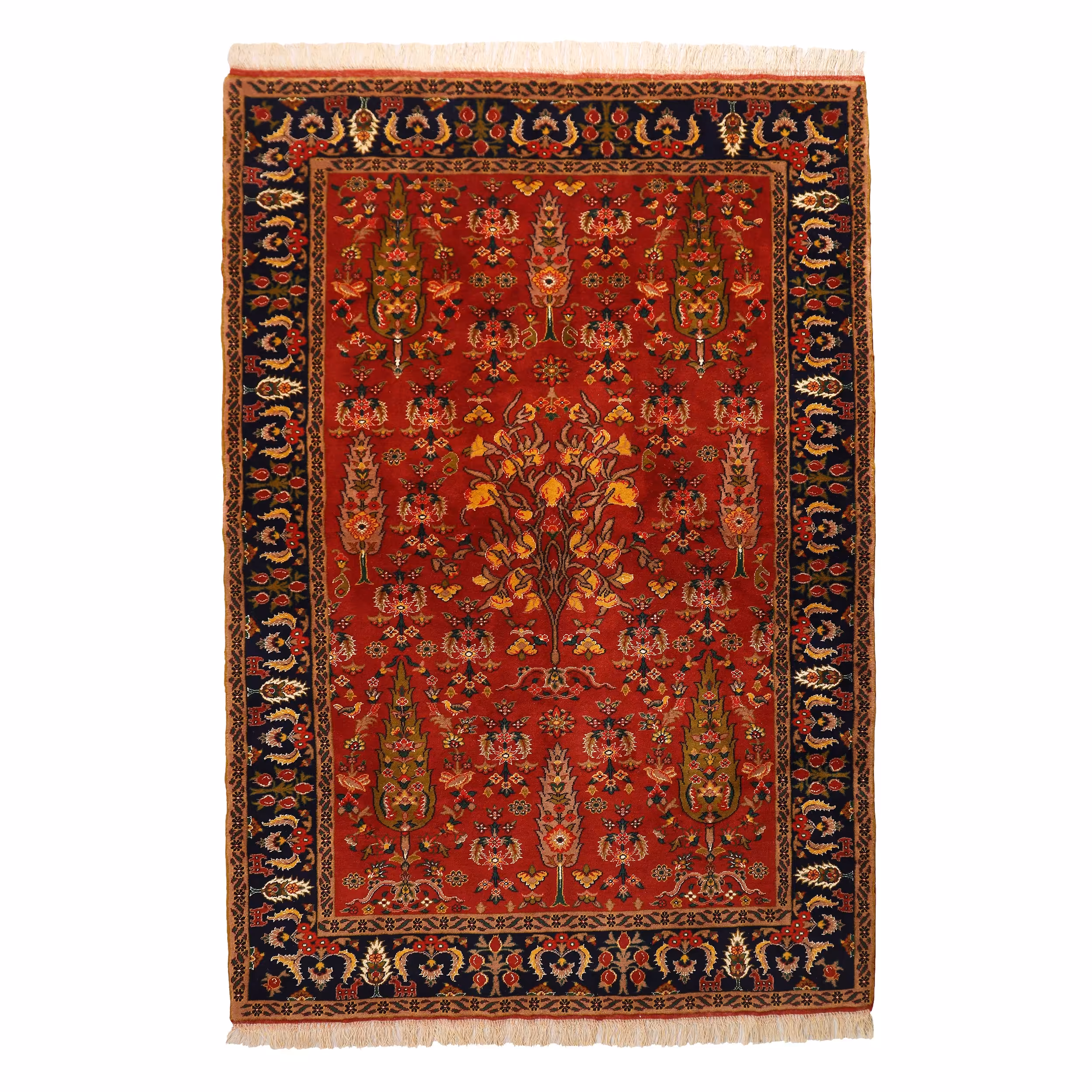 فرش دستباف سه متری طرح باغ بهشت کد 4010801