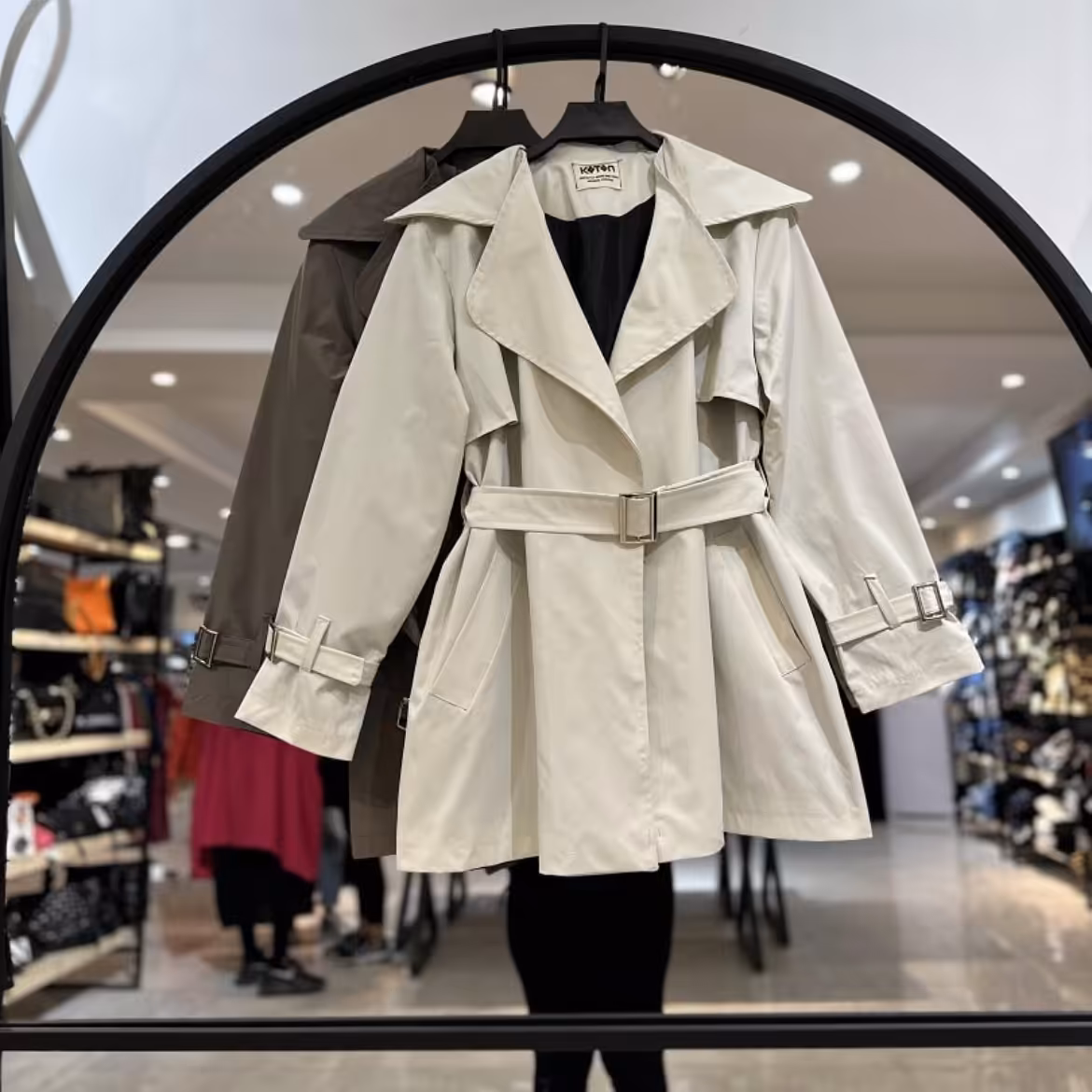 بارونی استردار سگکی بارانی زنانه بارونی شیک