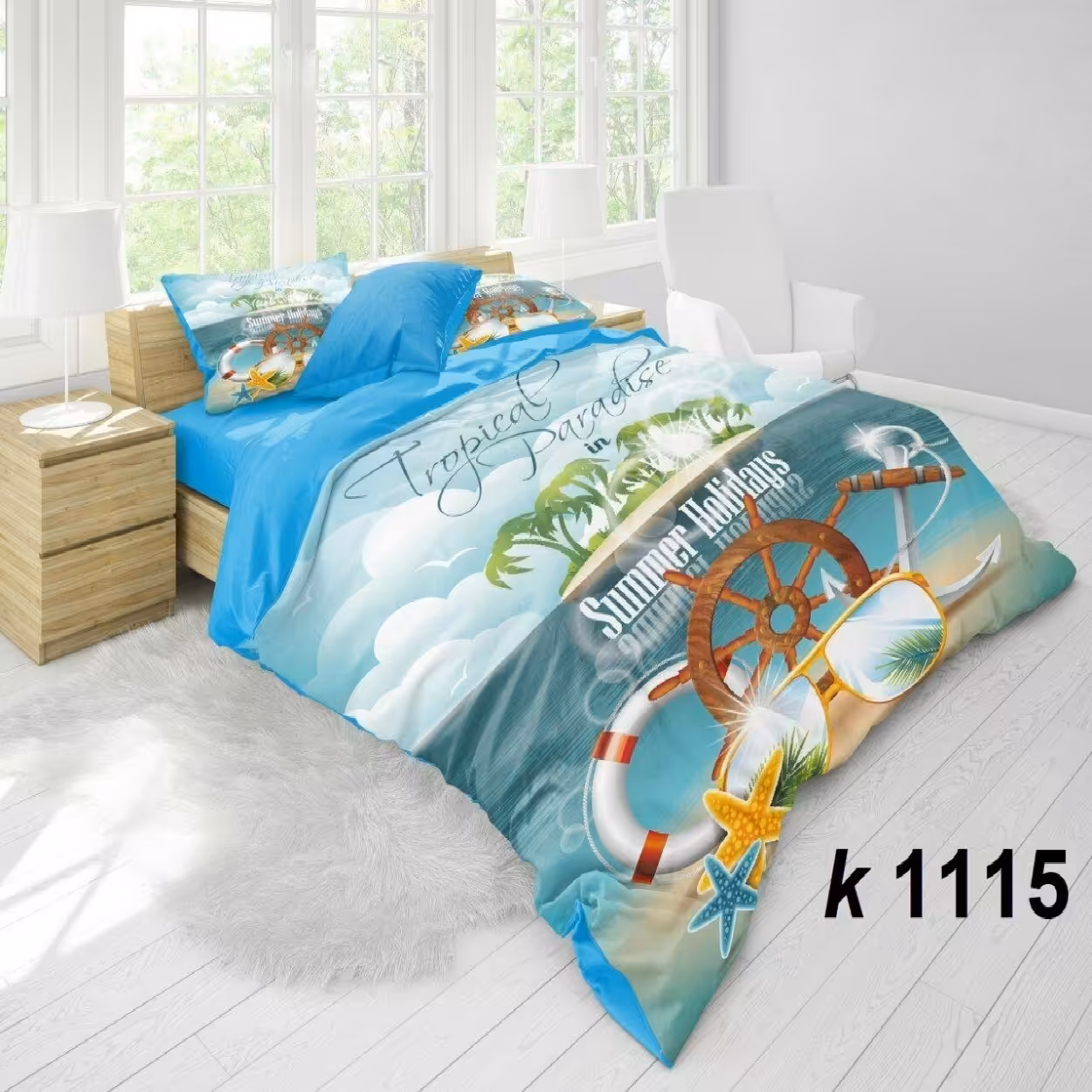 سرویس روتختی ترک إو turkev کد K-1115 دونفره 6 تکه