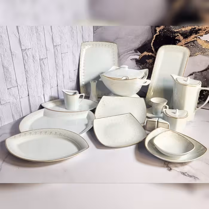 سرویس چینی 12 نفره 105 پارچه پردیس طرح مسکو کد 2044 