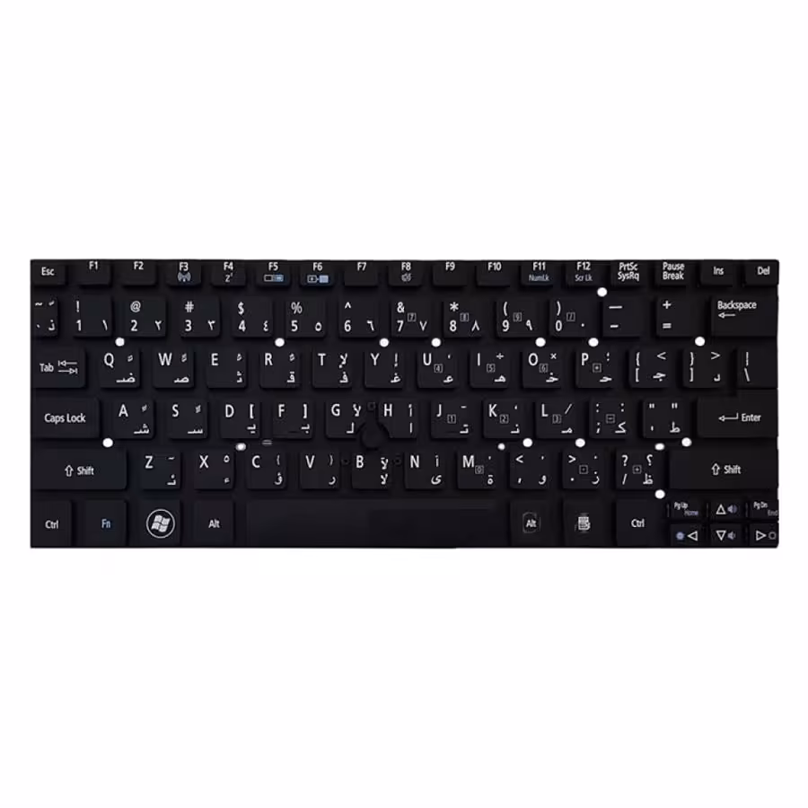 کیبورد لپ تاپ ایسر Iconia W500 مشکی اینترکوچک باماوس بدون فریم
