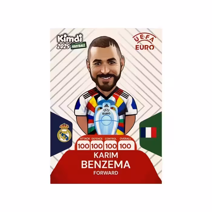 اسباب بازی شانسی کیمدی مدل پرمیوم یورو کریم بنزما سری 2025 کد euro b