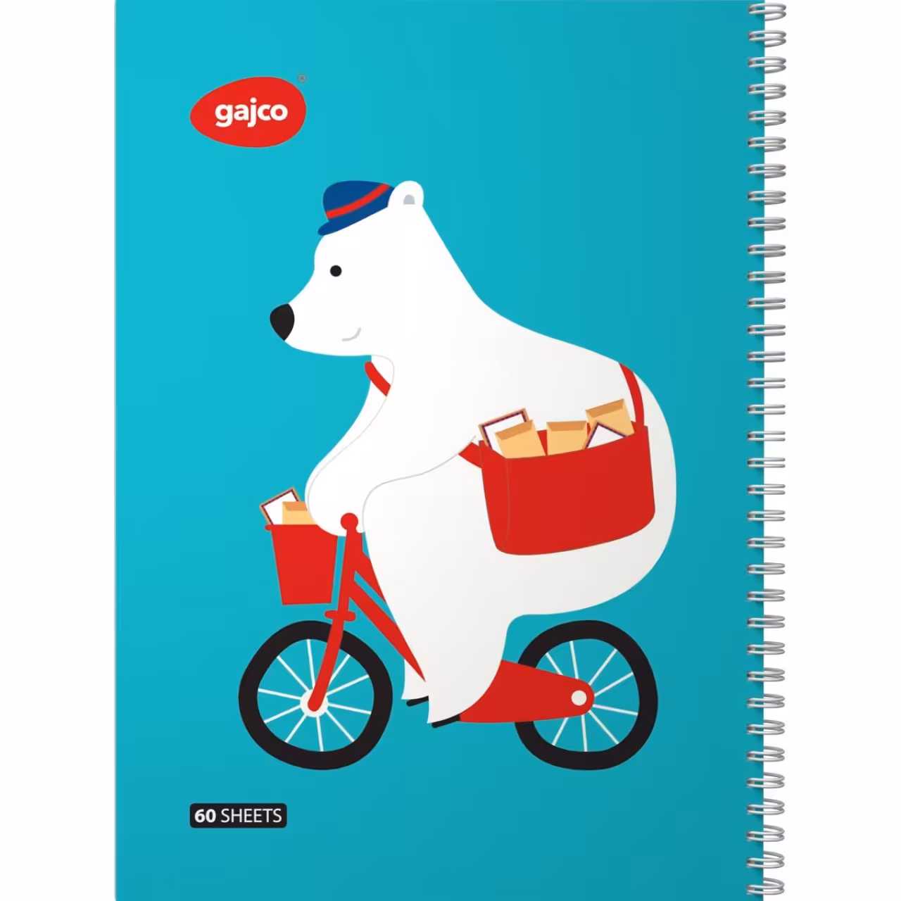 دفتر سیمی 60 برگ گاجکو طرح برنارد پستچی با رایحه شکلات