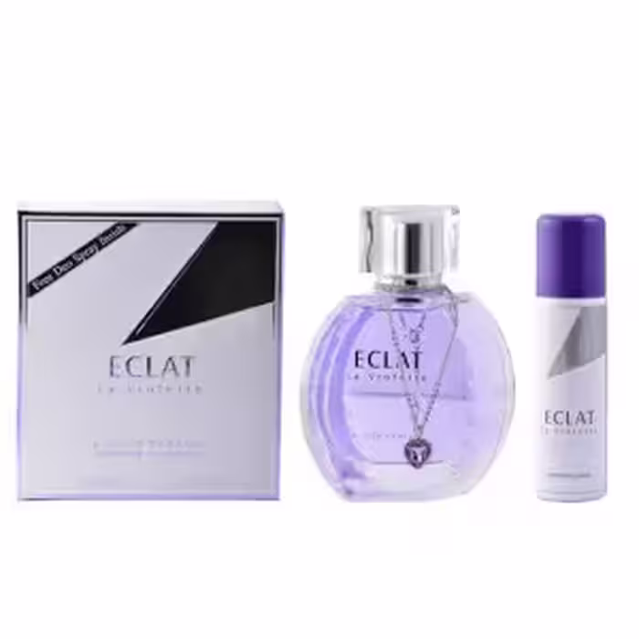 ادکلن ECLAT VIOLETE FRAGRANCE WORLD ادکلن لانوین اکلت فرگرانس وورد
