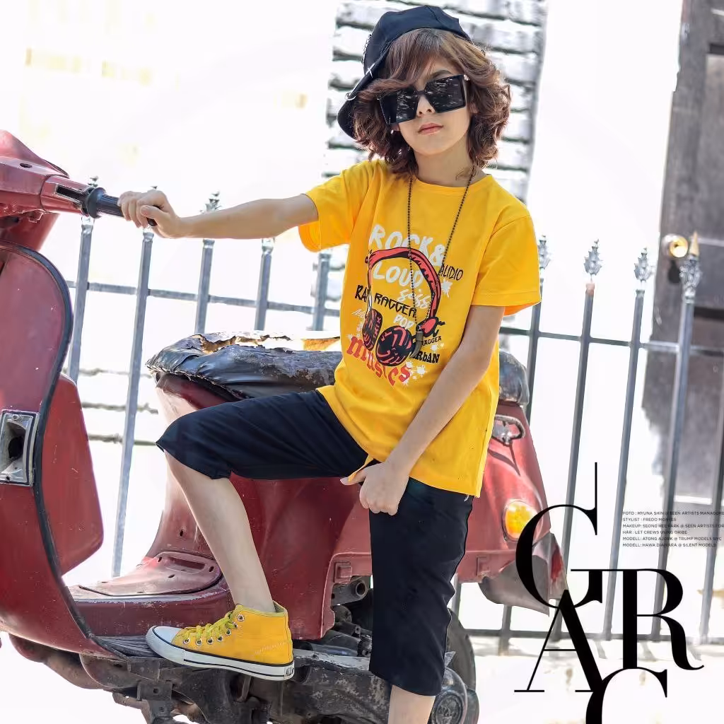 ست تیشرت و شلوارک  بچگانه  اسپرت دخترانه و پسرانه پنبه لاکرادار  ارسال رایگان