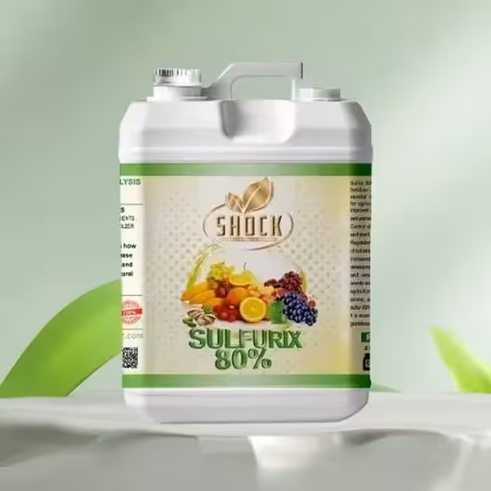 کود گوگرد مایع شوک 80 درصد  اصل آمریکایی پنج لیتری (پس کرایه)