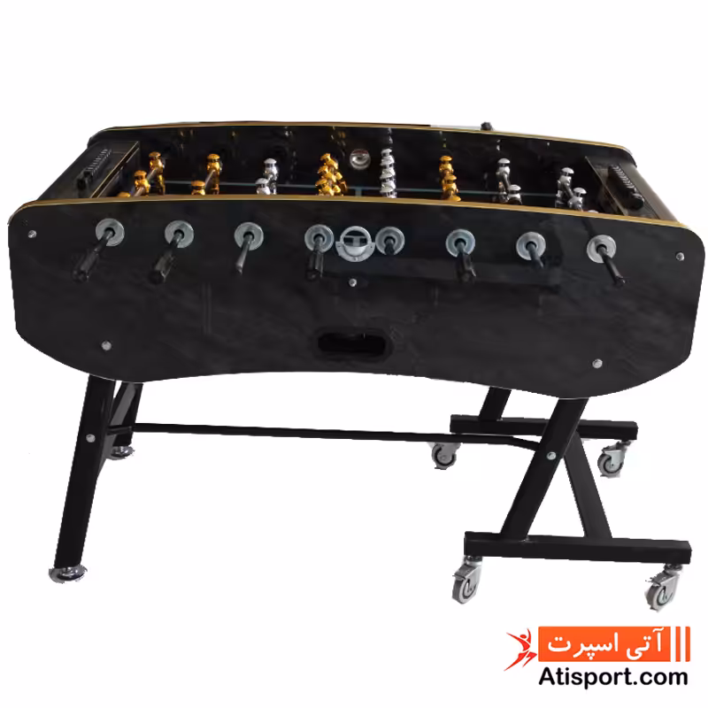 فوتبال دستی تاشو لمه گلاس طرح سنگ مشکی Olympic