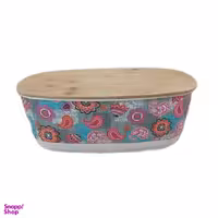 ظرف نان درب دار بامبو کد 103400