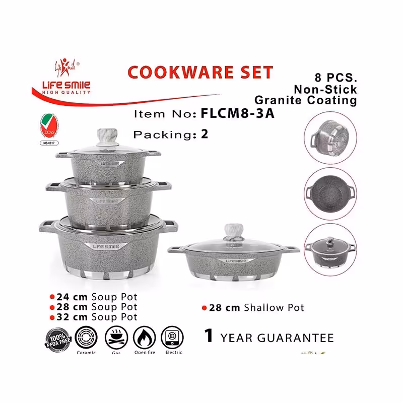 سرویس8پارچ لایف اسمایل مدل flcmزرشکی(بزرگ)