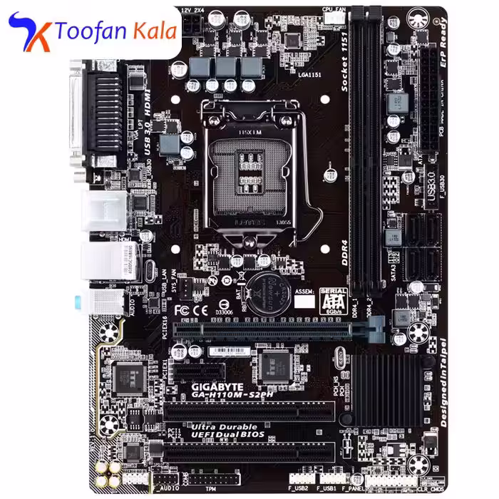مادربرد گیگابایت مدل GA-H110M-S2PH rev. 1.0