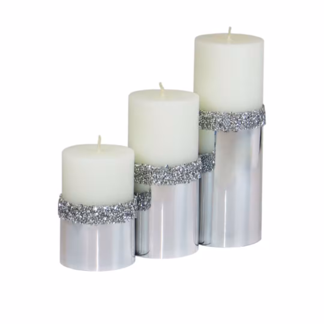شمع استوانه ای مجموعه سه عددی