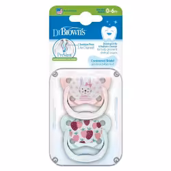 پستانک ارتودنسی 2 عددی 0-6 ماه توت فرنگی و خرگوش