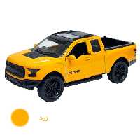 ماشین بازی مدل فلزی فورد طرح RAPTOR رنگ زرد