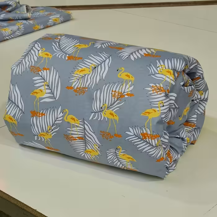 لحاف کرسی سندس طرح فلامینگو سایز 350 در 350 سانتی متر