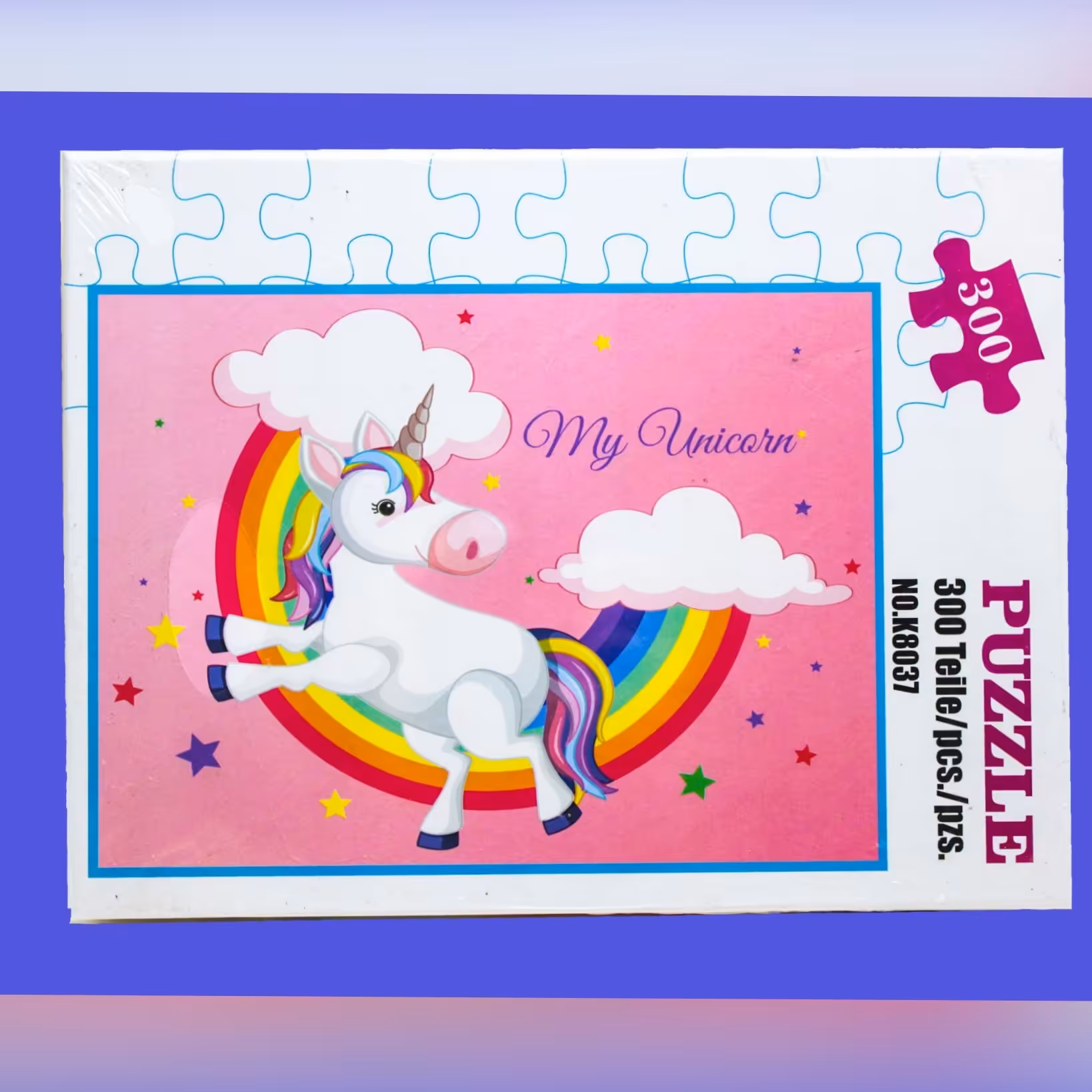 پازل ساختنی 300 قطعه کینگ طرح اسب تک شاخ