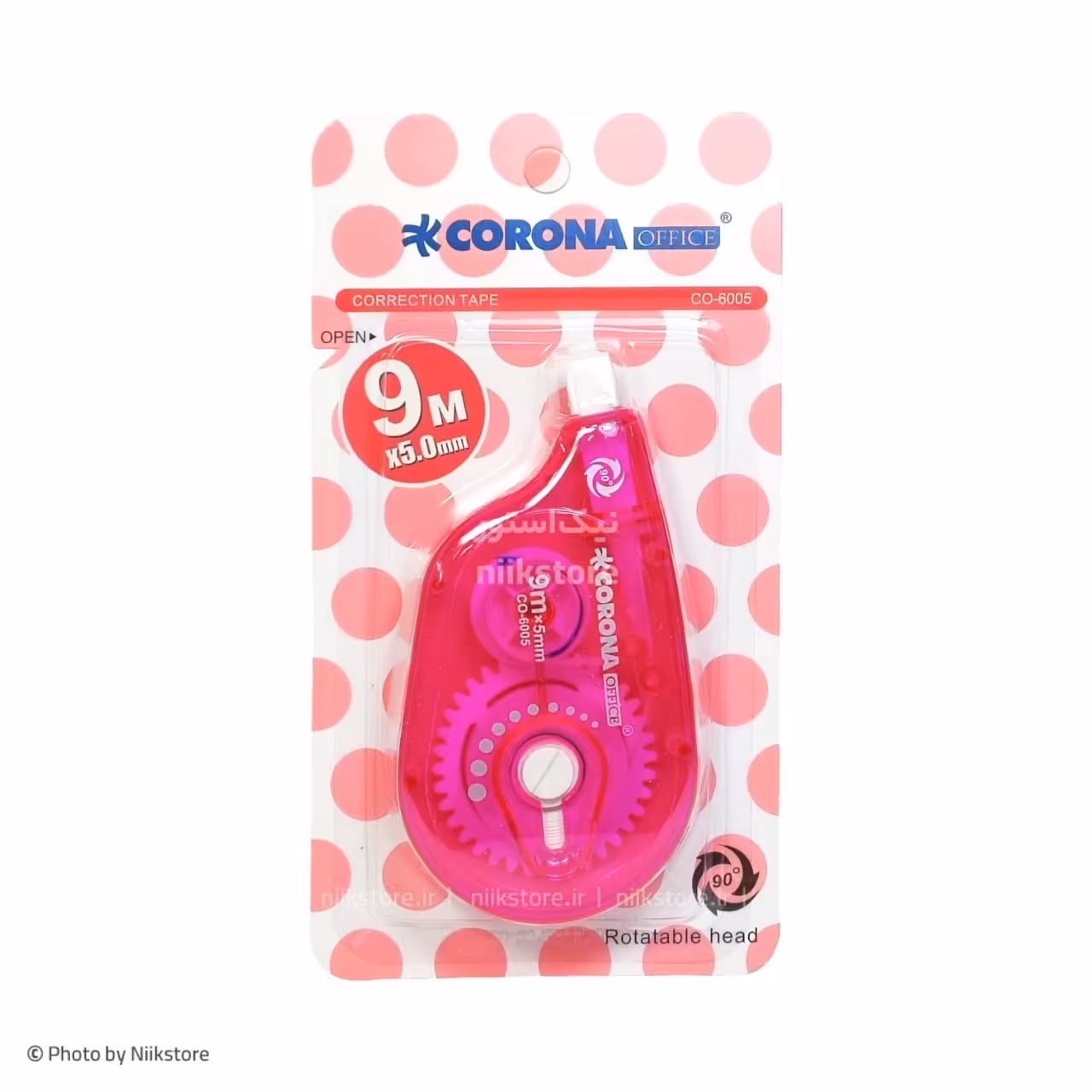 لاک غلط گیر نواری 9 متری کرونا کد 6005Corona 9m correction tape