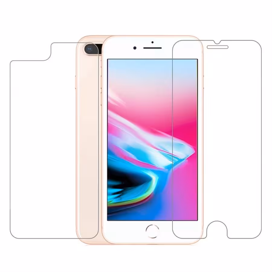 محافظ صفحه نمایش گلس پشت و رو مناسب برای گوشی موبایل آیفون 8 پلاس