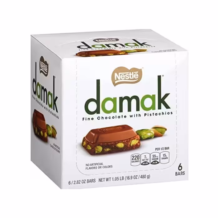 6عدد شکلات پسته ای داماک عمده