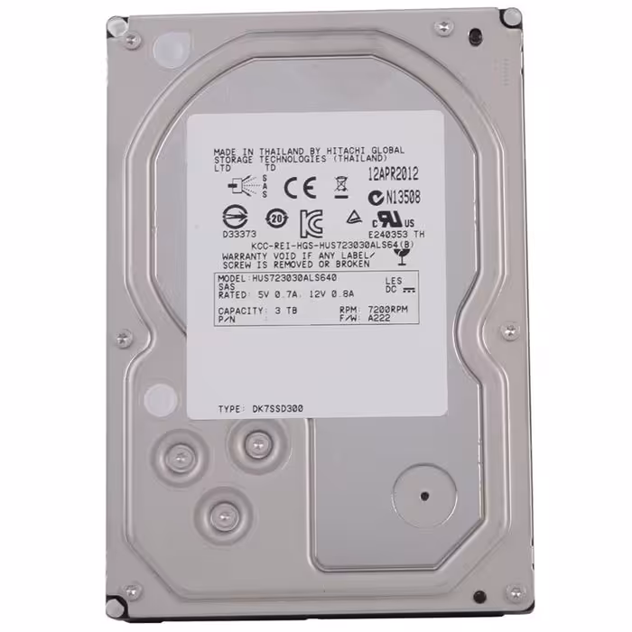 هارد دیسک اینترنال اچ جی اس تی مدل Ultrastar HUS723030ALS640 ظرفیت 3 ترابایت