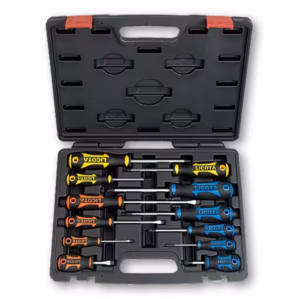 ست 12 عددی پیچگوشتی دو سو و چهارسو لیکوتا