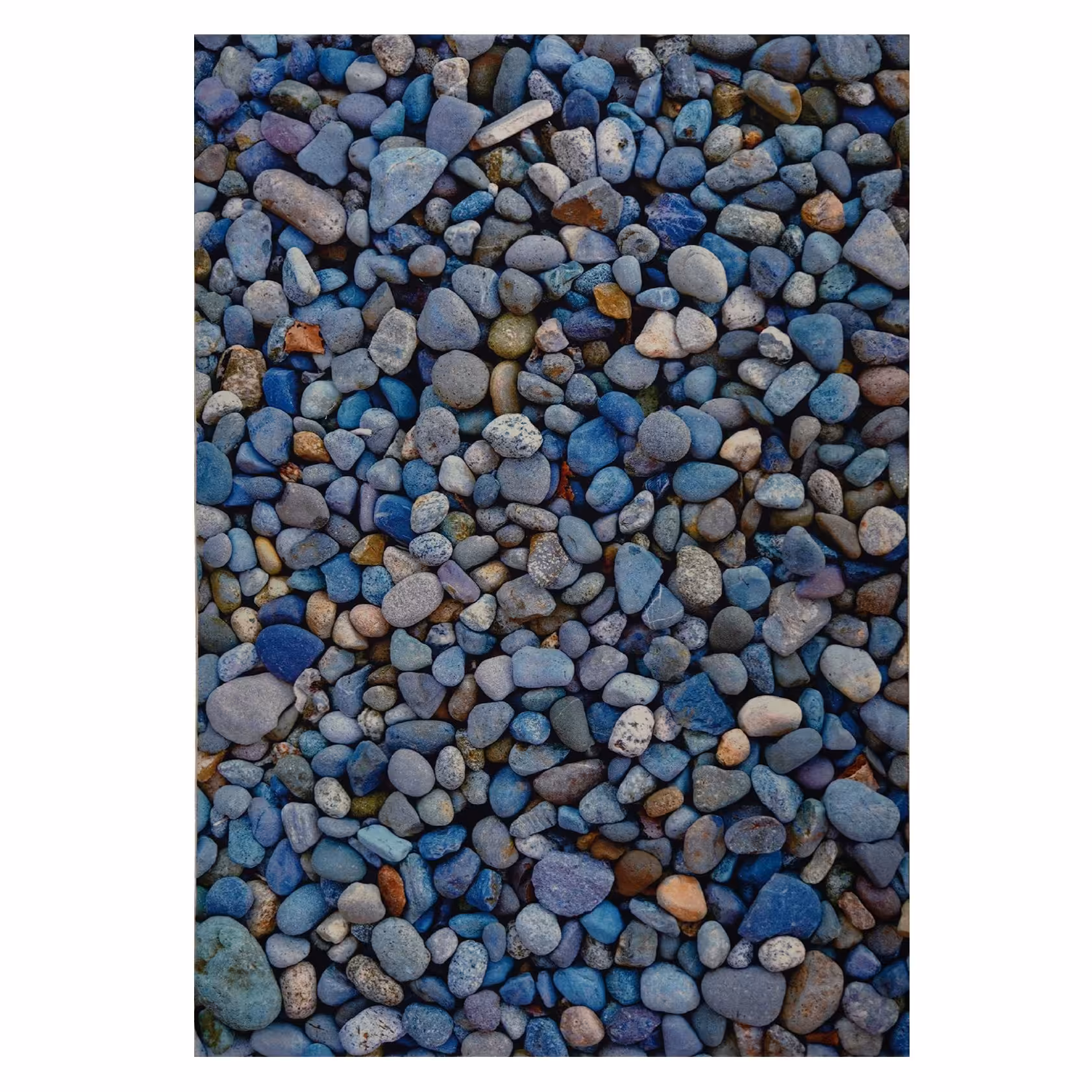 فرش ماشینی زانیس ارسال رایگان کد 1071مدرن طرح سنگ آبی  تک رو سایز 42x30 سانت