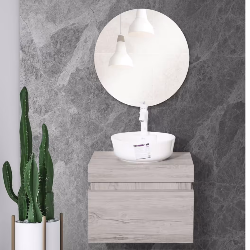 روشویی کابینتی مدل جرجیا ابعاد 40 در 60 تمام پی وی سی به همراه آینه ارسال به سراسر ایران
