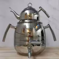 کتری و قوری نزاز 4026ستاره تمام استیل