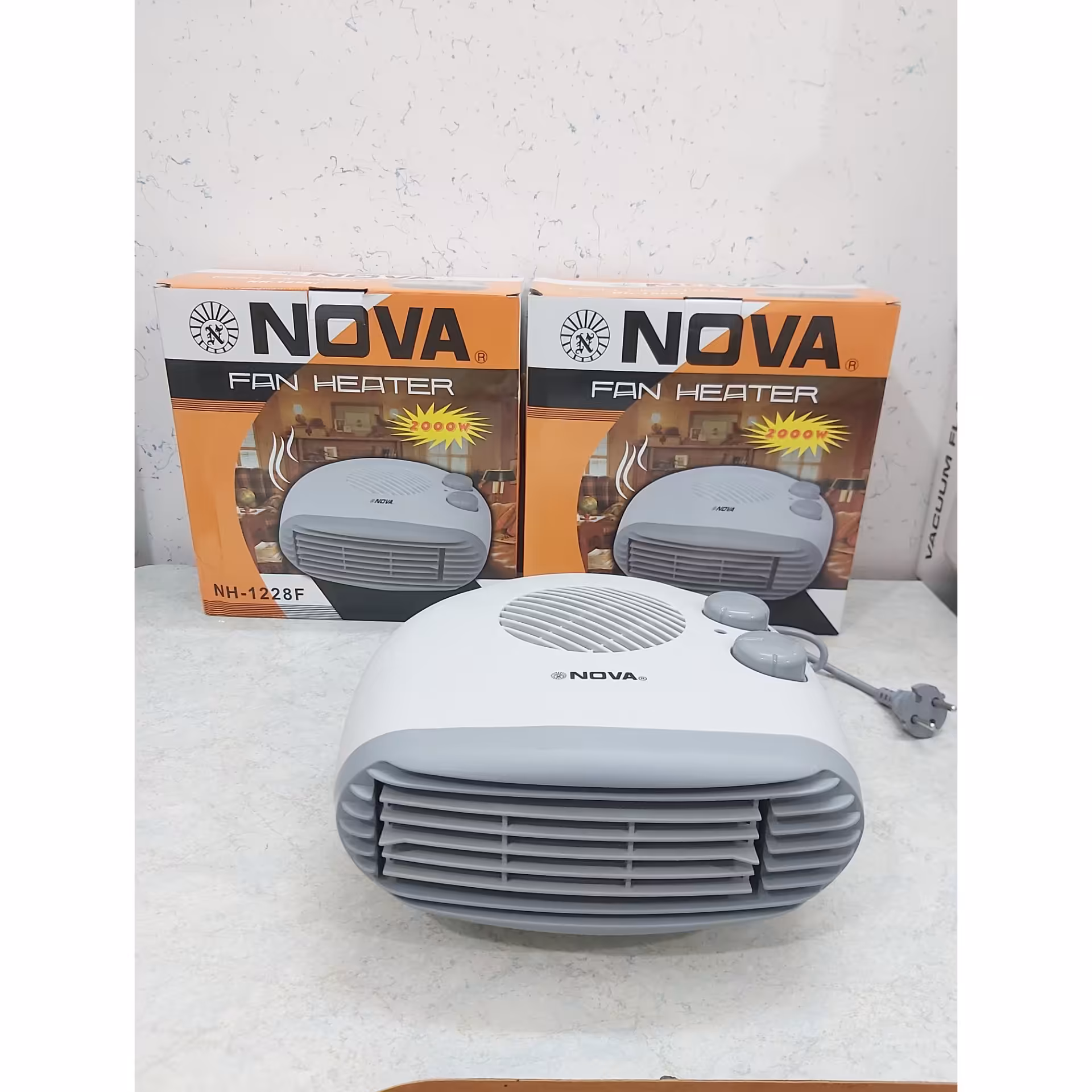 فن هیتر نوا مدل 1228F (اصل) توان 2000 وات مصرف برق کم بخاری فن هیتر NOVA 