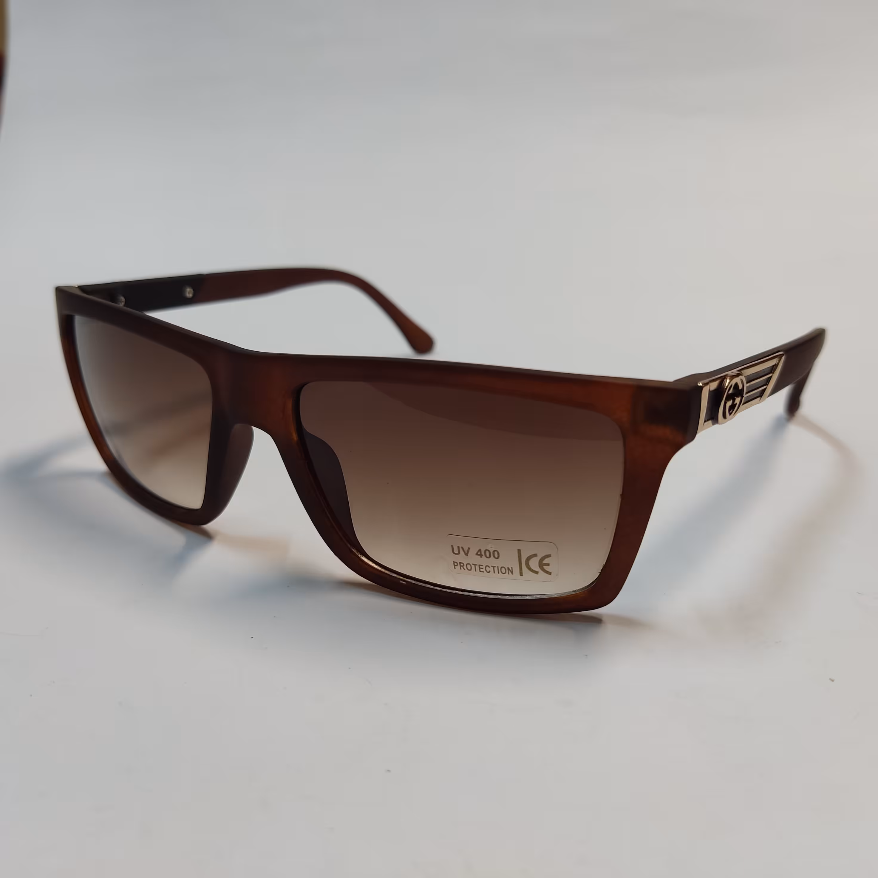 عینک آفتابی مردانه گوچی قهوه ای
