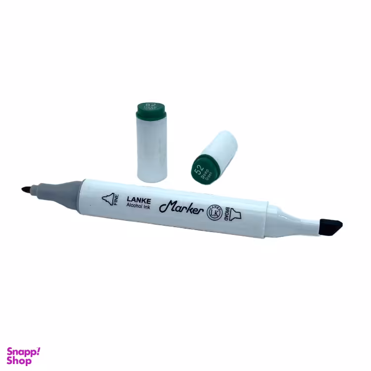 ماژیک راندو دو سر لانک کد 52 رنگ Deep Green