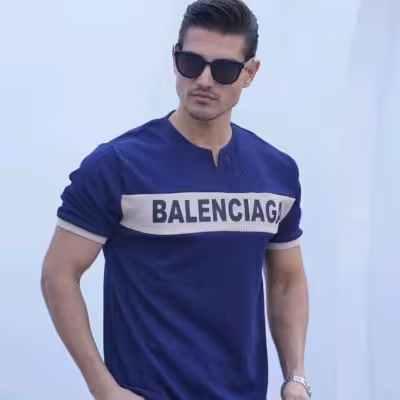 تیشرت مردانه بالنسیاگا کوبایی مد 6832
