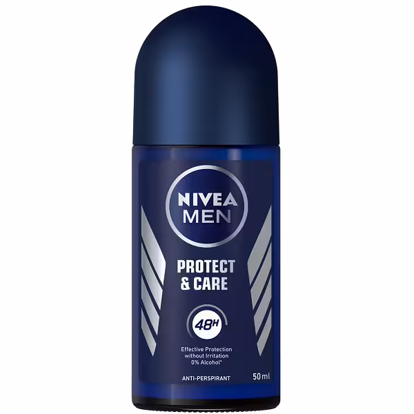 رول ضد عرق مردانه نیوآ (NIVEA) اصل | 48 ساعته، ضد عرق و بوی نامطبوع، بدون الکل | 50 میل