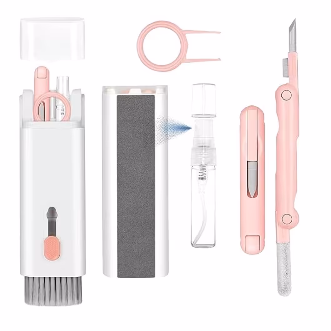 کیت تمیز کننده 7 در 1  ایرپاد،گوشی و کیبورد صورتی رنگ