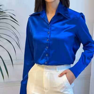 شومیز ساتن زنانه