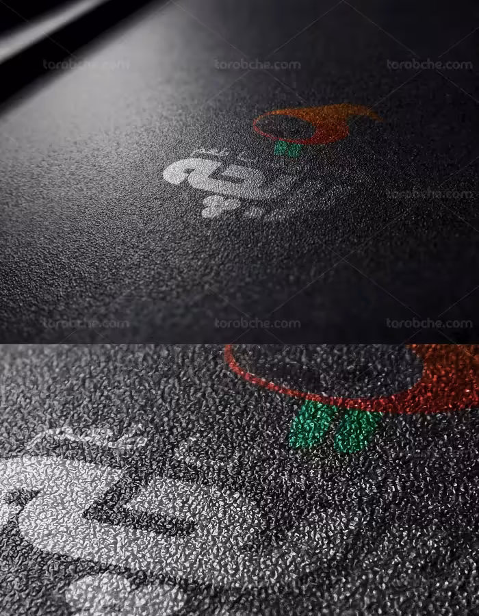 طرح لایه باز موکاپ لوگو روی آسفالت - گرافیک با طعم تربچه