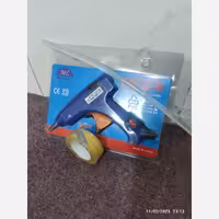 دستگاه چسب حرارتی، چسب تفنگی به همراه یک عدد چسب حرارتی ویک عدد چسب نواری رایگان  