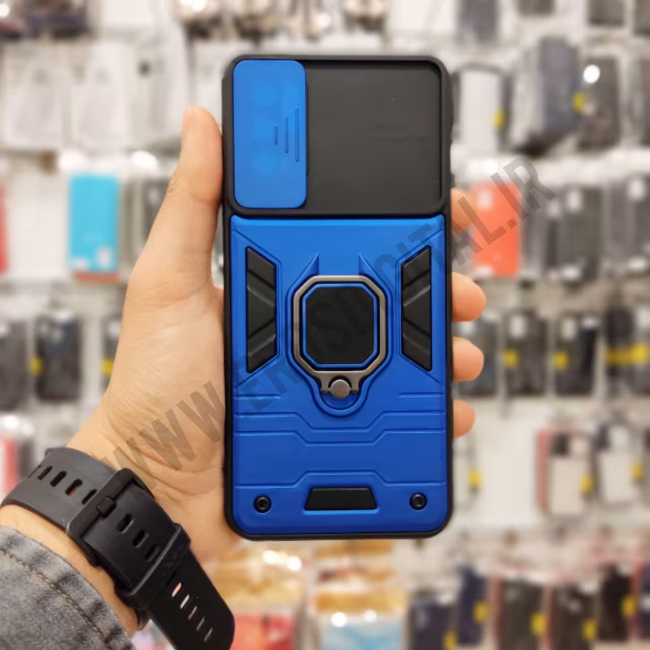 قاب ضد ضربه پوکو M3 Pro محافظ لنز دار کشویی طرح بتمن