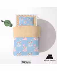سرویس لحاف روتختی یک نفره 5 تکه کودک نوپه هوم Nopehome طرح فیل و بادکنک کد TN10010