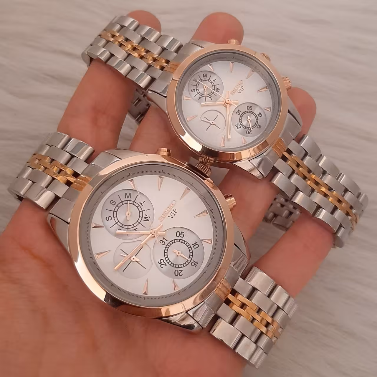 ست ساعت سیکو سه موتوره