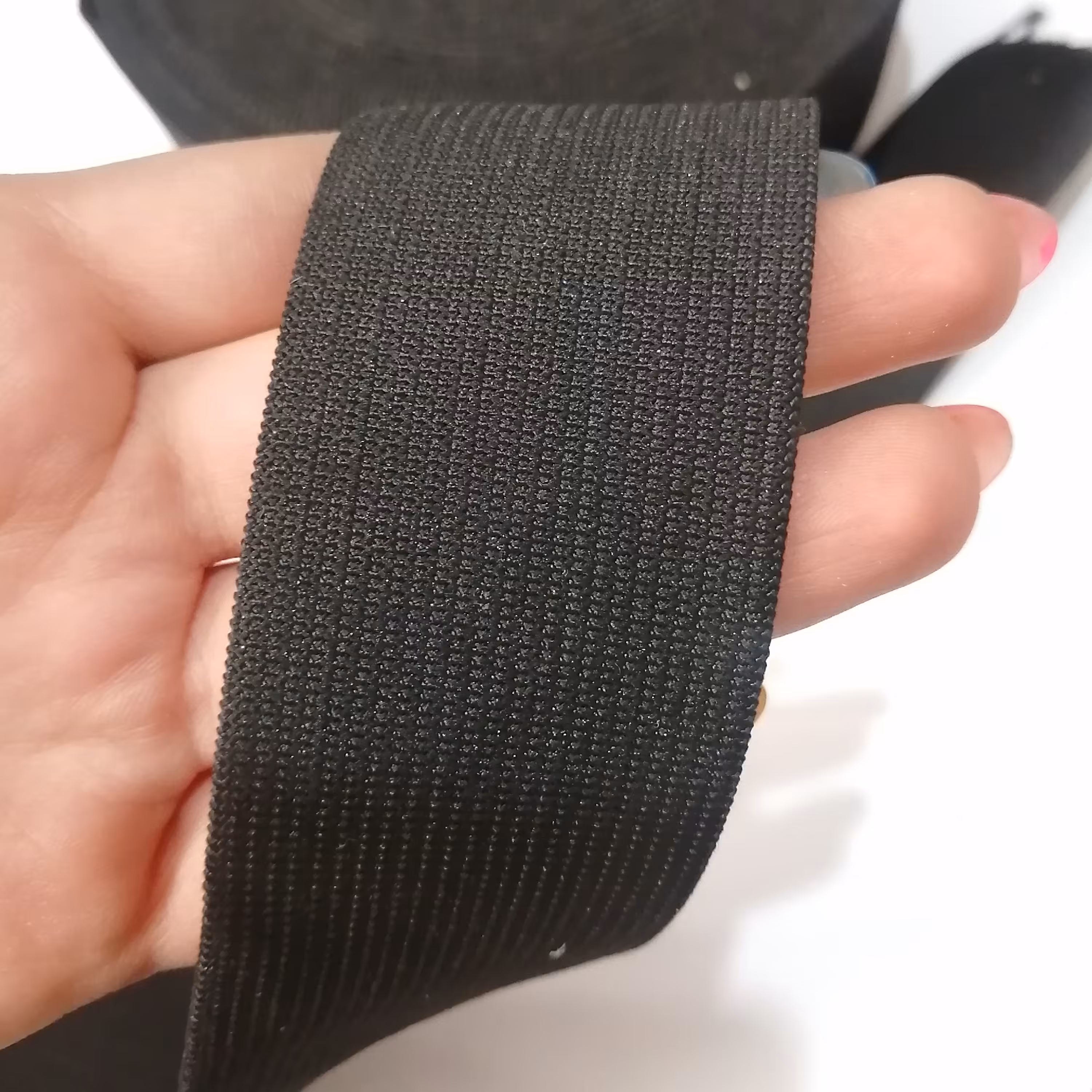 کش خیاطی مشکی چهار سانتی طول یک متر 