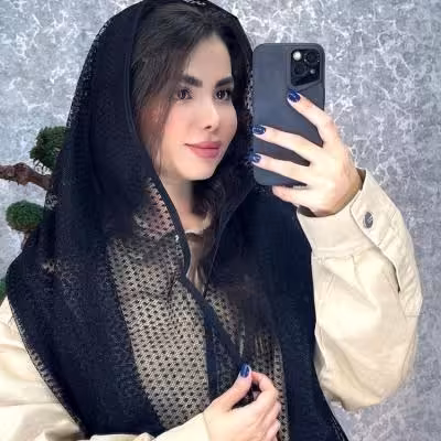 شال تور مشکی طرحدار دورگان