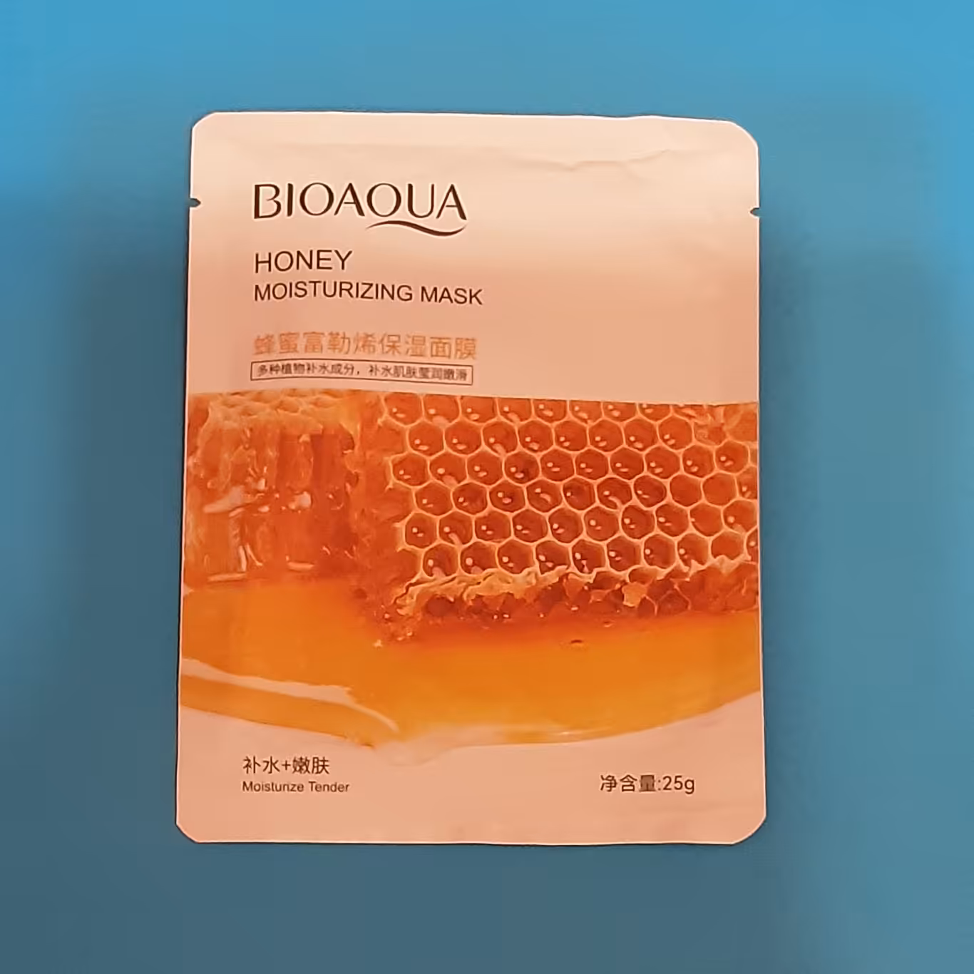 ماسک ورقه ای نقابی.برند بایواکوآ.سری جدید.مدل عسل.مغذی.نرم کننده و روشن کننده قوی