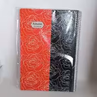 دفتر 100 برگ خط دار سایز بزرگ ( اندازه A4 ) سیمی جلد سخت طرح اسپرت بهاران 