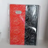 دفتر 100 برگ خط دار سایز بزرگ ( اندازه A4 ) سیمی جلد سخت طرح اسپرت بهاران 