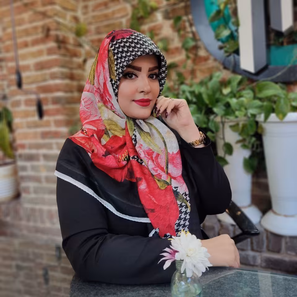 روسری مجلسی نخی پیچازی گلدار