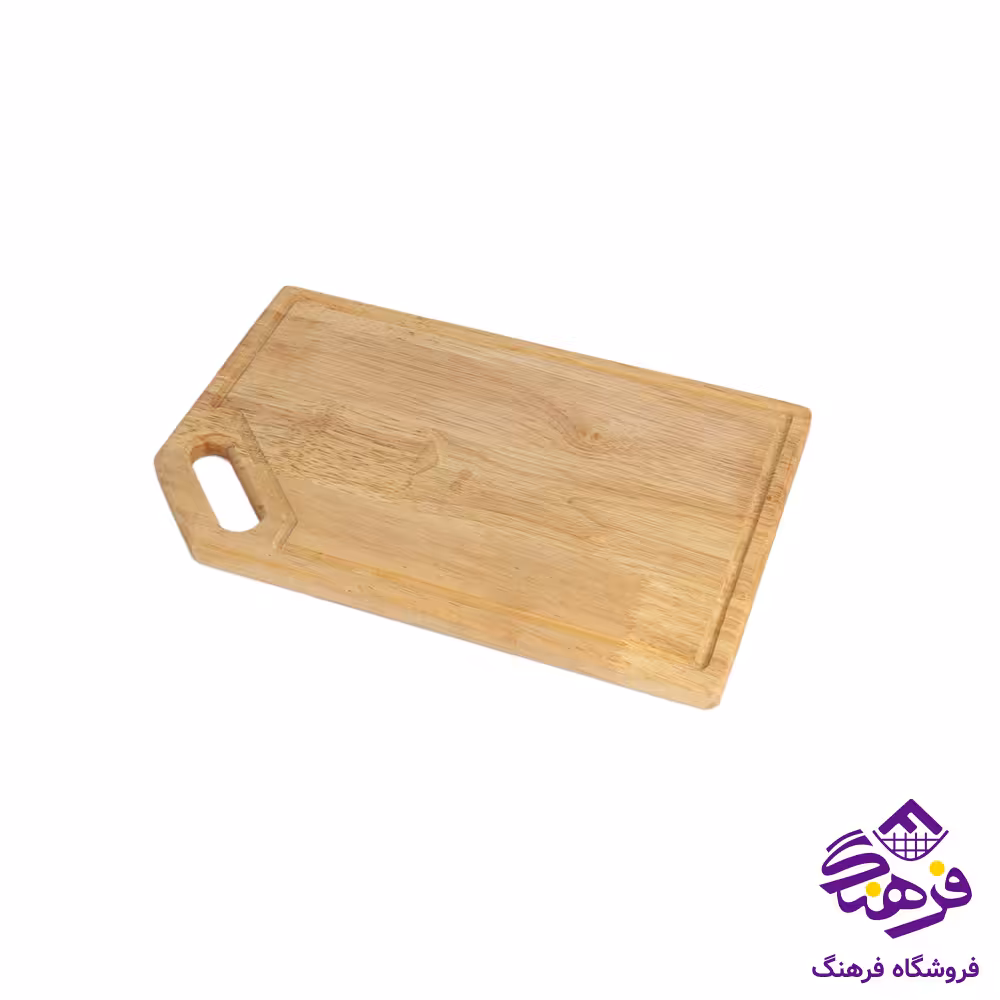 تخت گوشت کالچر چوبی دسته کج