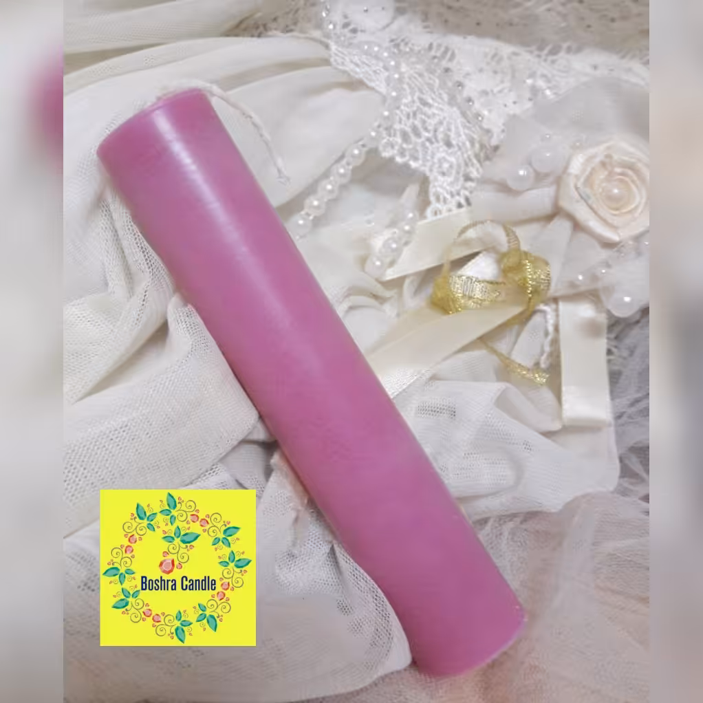 شمع قلمی صورتی